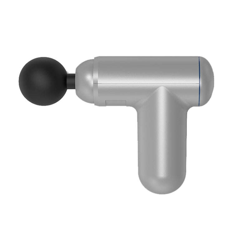 J12A Mini Vibrating Massage Button Type Fascia Gun, Specification: Silver