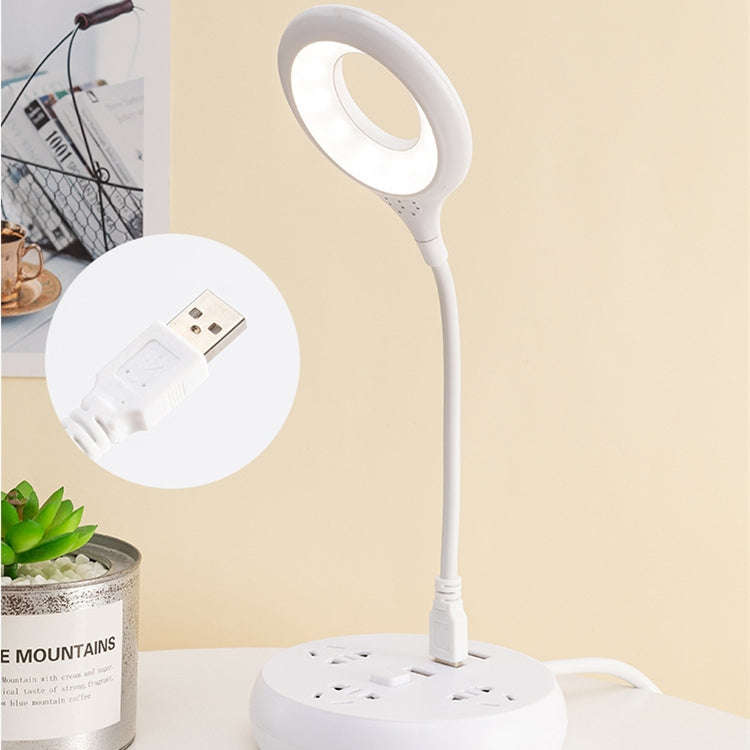 USB Portable LED Eye Protection Reading Light, No Base(White)