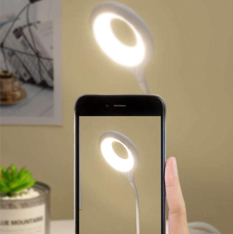 USB Portable LED Eye Protection Reading Light, No Base(White)