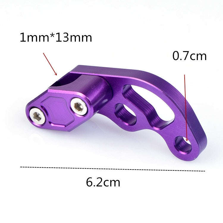 2 PCS Motorcycle Modification Accessories Universal Brake Hose Clamp(Purple)
