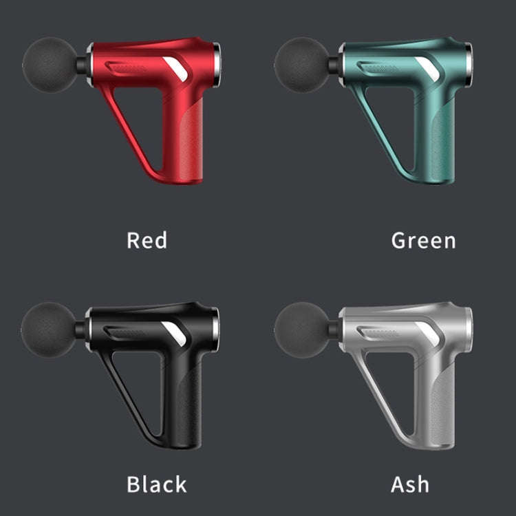 HB-008  Triangular Electric Fascia Gun Body Massage Gun, Specification: LCD Style(Green)