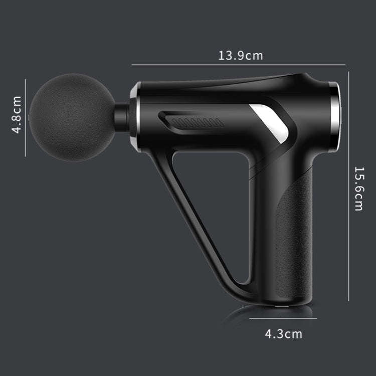 HB-008  Triangular Electric Fascia Gun Body Massage Gun, Specification: LCD Style(Green)