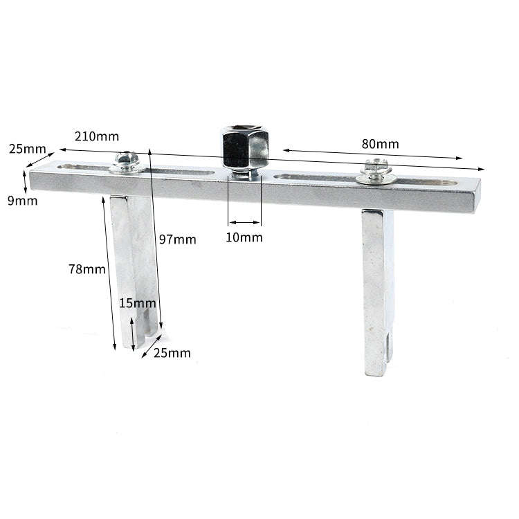 Adjustable Universal Fuel Tank Cap Removal Tool, Style: Right Angle Type