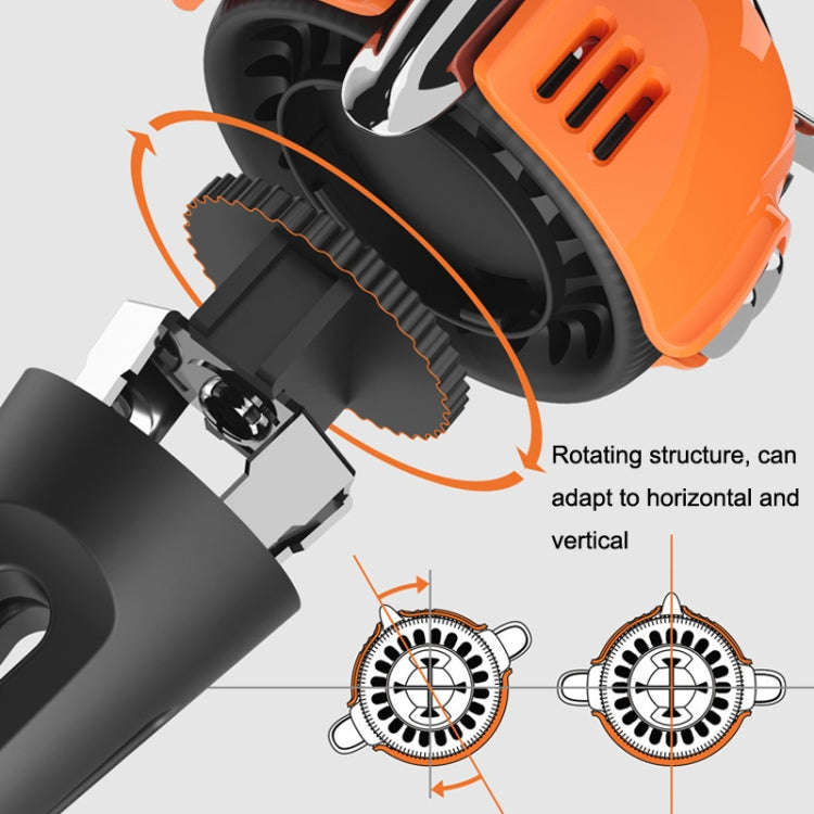 Car Air Conditioner Air Outlet Aromatherapy Small Fan(Orange)