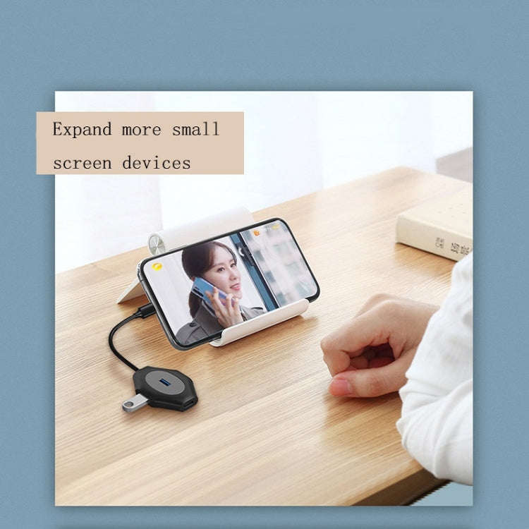 2 PCS PD Fast Charging Multi-Port USB Docking Station, Number of interfaces: T1303 Type-C to PD3....