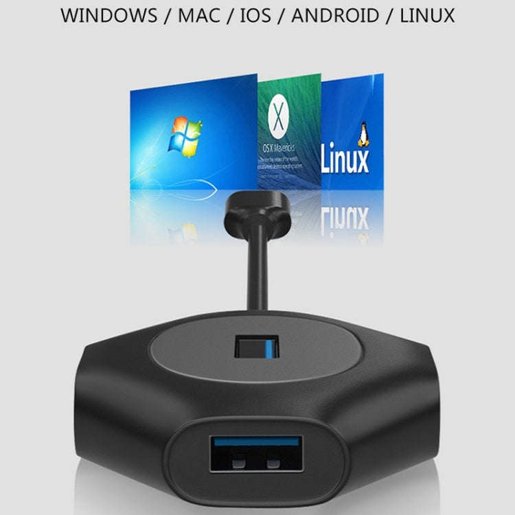2 PCS PD Fast Charging Multi-Port USB Docking Station, Number of interfaces: T1303 Type-C to PD3....