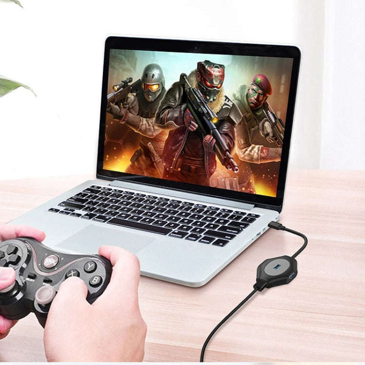 2 PCS PD Fast Charging Multi-Port USB Docking Station, Number of interfaces: T1303 Type-C to PD3....