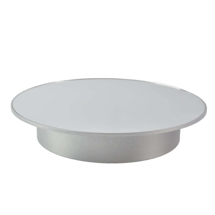 20cm Mirror Two-way Turntable Display Stand Video Shooting Props Turntable(Silver)