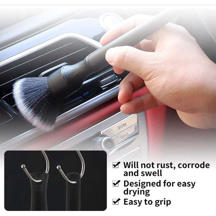 Car Air Conditioner Outlet Brush Interior Cleaning Soft Brush, Specification: Small+Large(Blue)