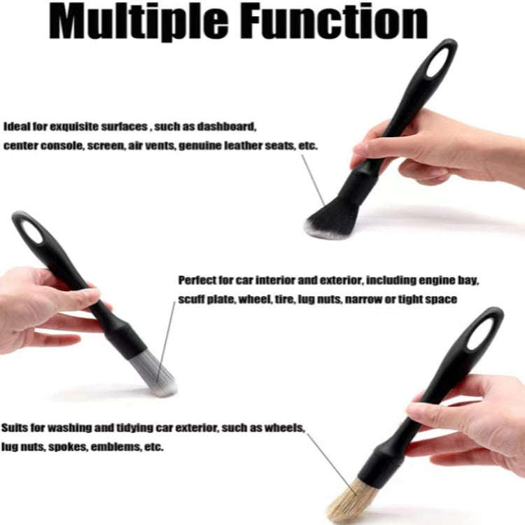 3 PCS / Set Car Interior Air Conditioning Cleaning Nylon Brush