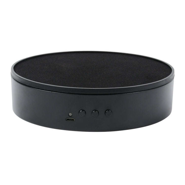 15cm Adjustable Speed Rotating Display Stand Props Turntable(Black Velvet)