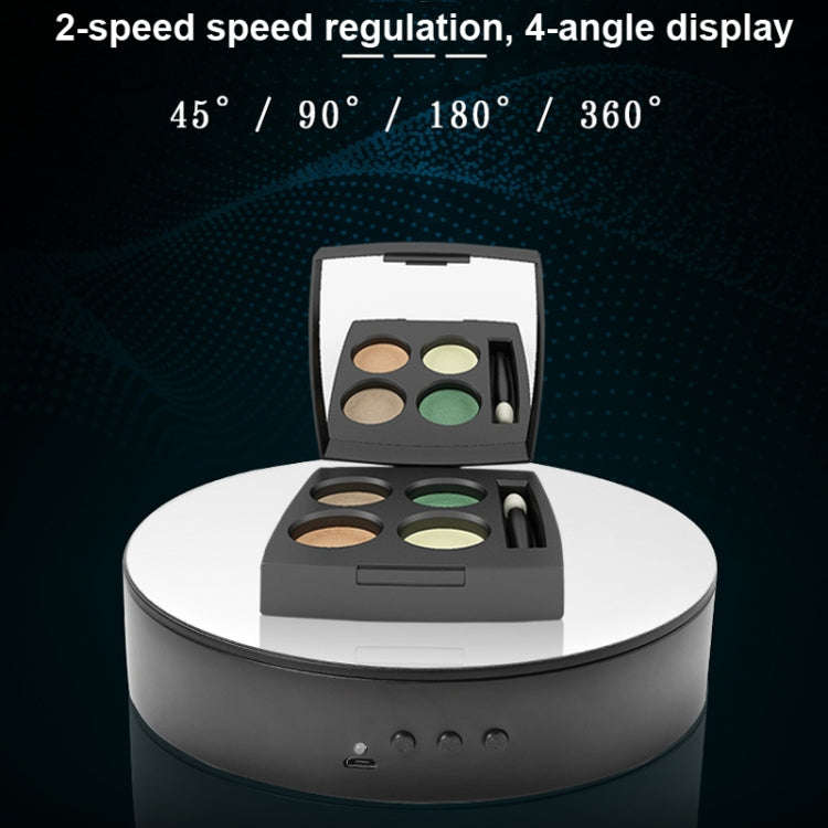 15cm Adjustable Speed Rotating Display Stand Props Turntable(White Mirror)
