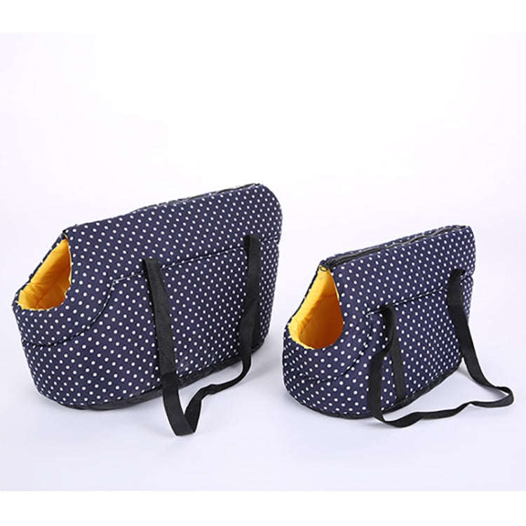 Soft Pet Backpack Dog Cat Shoulder Carrying Outdoor Pet Dog Carrier Bag, Size:S(Blue)