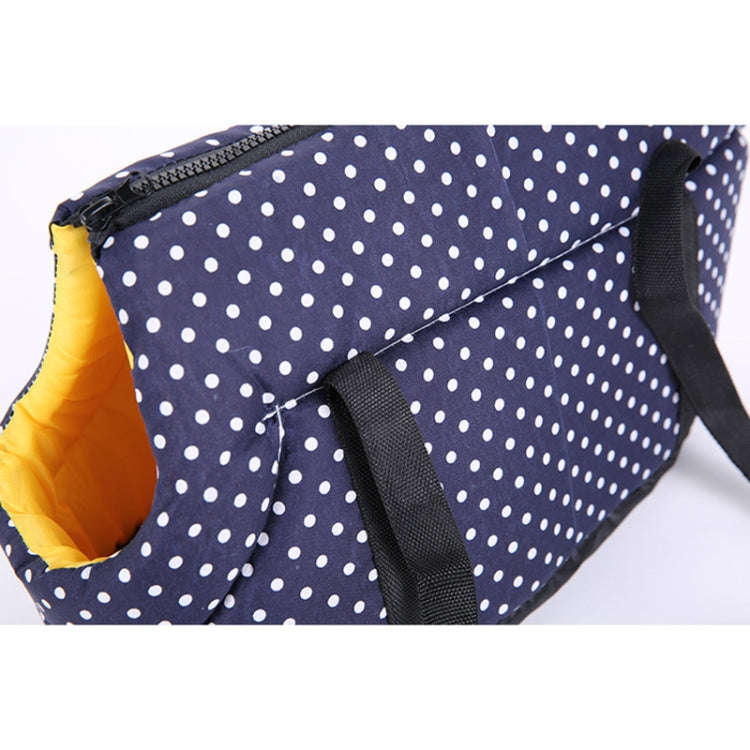Soft Pet Backpack Dog Cat Shoulder Carrying Outdoor Pet Dog Carrier Bag, Size:S(Blue)
