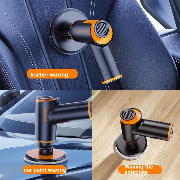 SUITU ST-6602 100W 1800RPM Wireless Car Waxing Machine Car Polishing Machine(Orange)