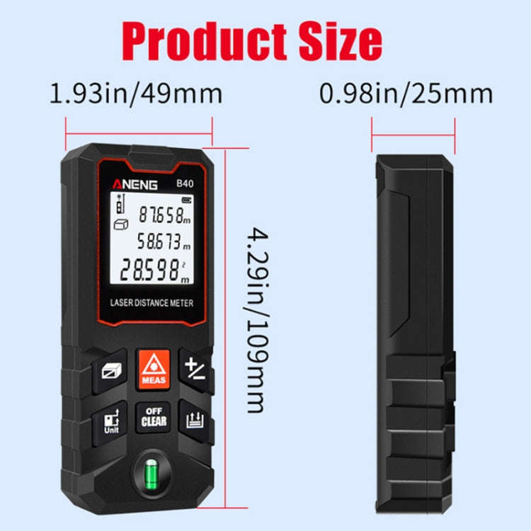 ANENG Handheld Infrared Rangefinder, Model: 80m Precision Version