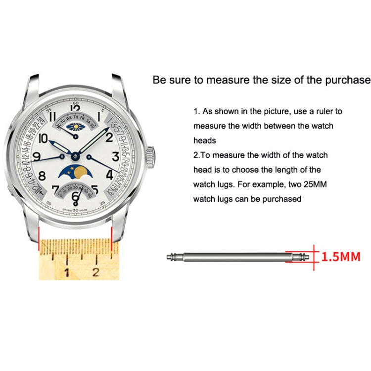 360 PCS / Set with Ear Batch 10-27mm Strap Connecting Shaft Stainless Steel Watch Spring Bar