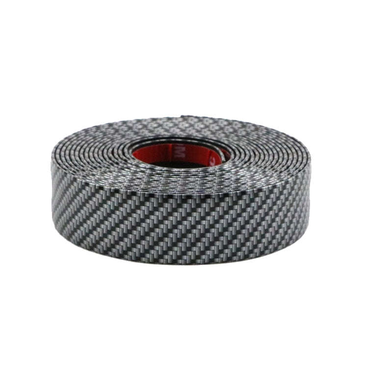 1m Car Bumper Anti-Collision Strip, Color: Carbon Fiber Black 3cm
