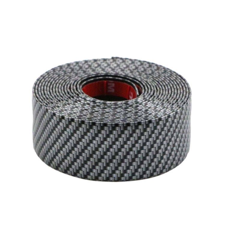 1m Car Bumper Anti-Collision Strip, Color: Carbon Fiber Black 5cm