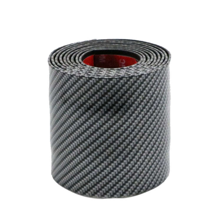 1m Car Bumper Anti-Collision Strip, Color: Carbon Fiber Black 10cm