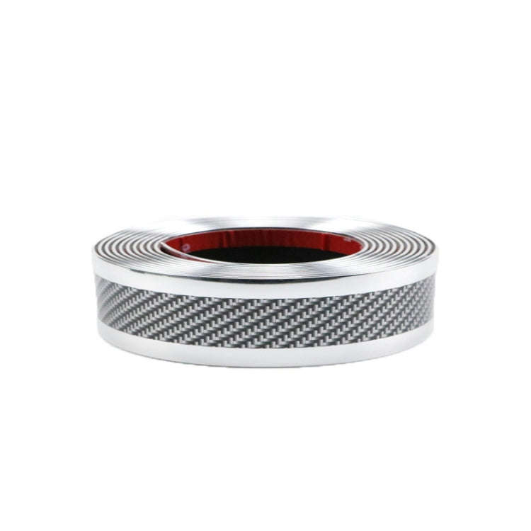 1m Car Bumper Anti-Collision Strip, Color: Two-color Silver 3cm