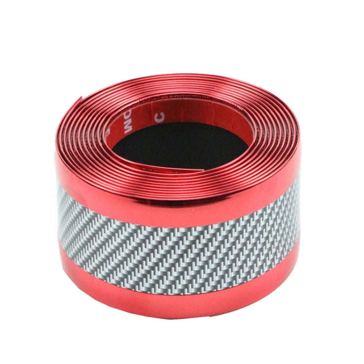 1m Car Bumper Anti-Collision Strip, Color: Two-color Red 7cm