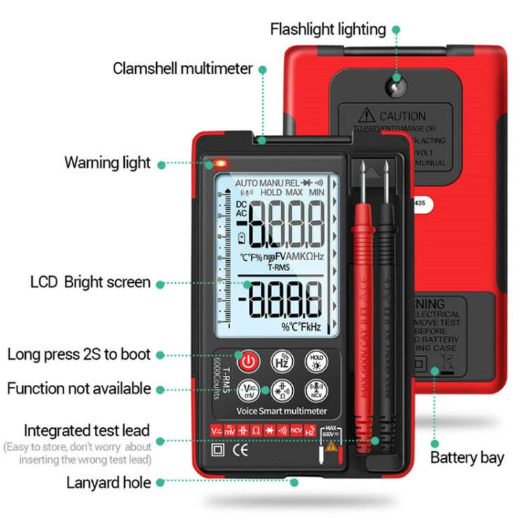ANENG Automatic Intelligent High Precision Digital Multimeter, Specification: Q60s Voice Control(...