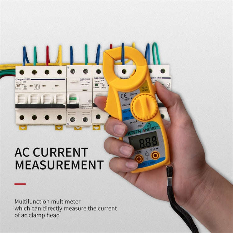 ANENG KT-87N Clamp Voltage And Current Measuring Multimeter(Yellow)