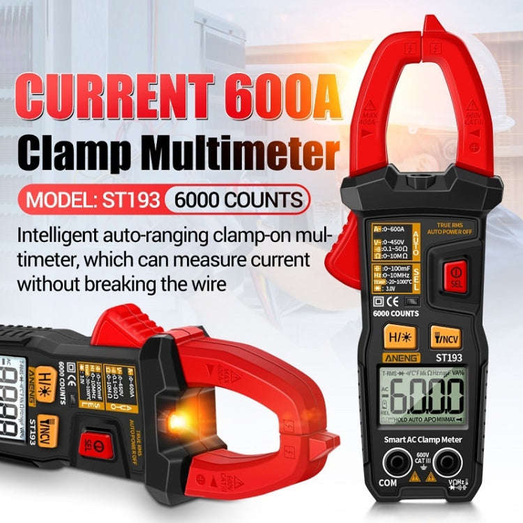 ANENG ST193 Intelligent Automatic Multifunctional AC Clamp Digital Meter