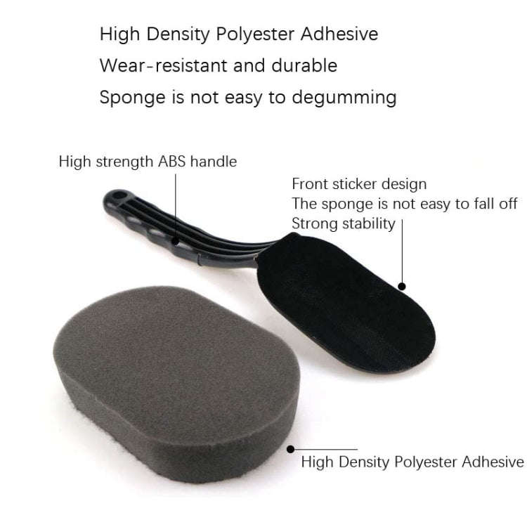 3 Sets LT001 Long Shank Sponge Brush(Handle+Sponge)