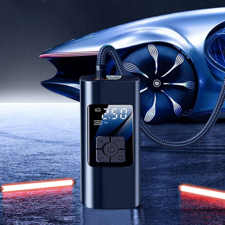 Car Portable Digital Display Electric Air Pump, Specification: 2712 Wired Version
