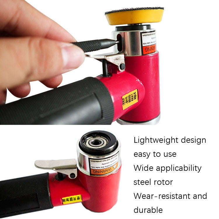 Pneumatic Polishing Machine Sandpaper Machine Car Waxing Machine(Red With 2 inch 3 inch Pallet)