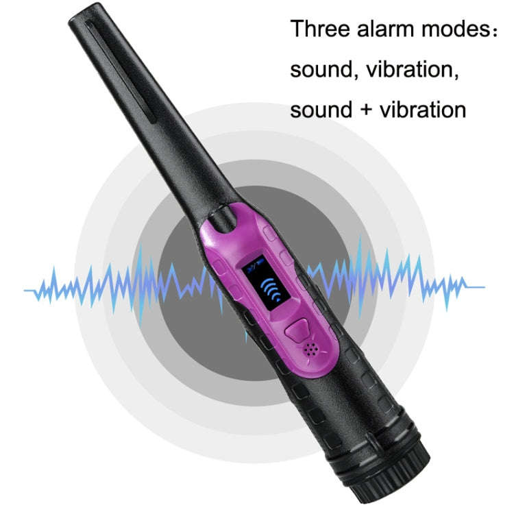 HS-11 Outdoor Handheld Treasure Hunt Small Metal Detector Positioning Rod(Black Purple)