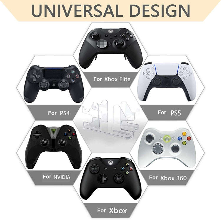 Transparent Acrylic Game Console Handle Stand Display Stand For Xbox Elite / PS4 / PS5 / Xbox / N...