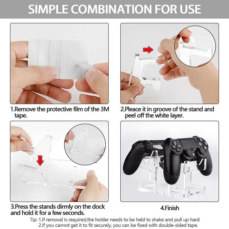 Transparent Acrylic Game Console Handle Stand Display Stand For Xbox Elite / PS4 / PS5 / Xbox / N...