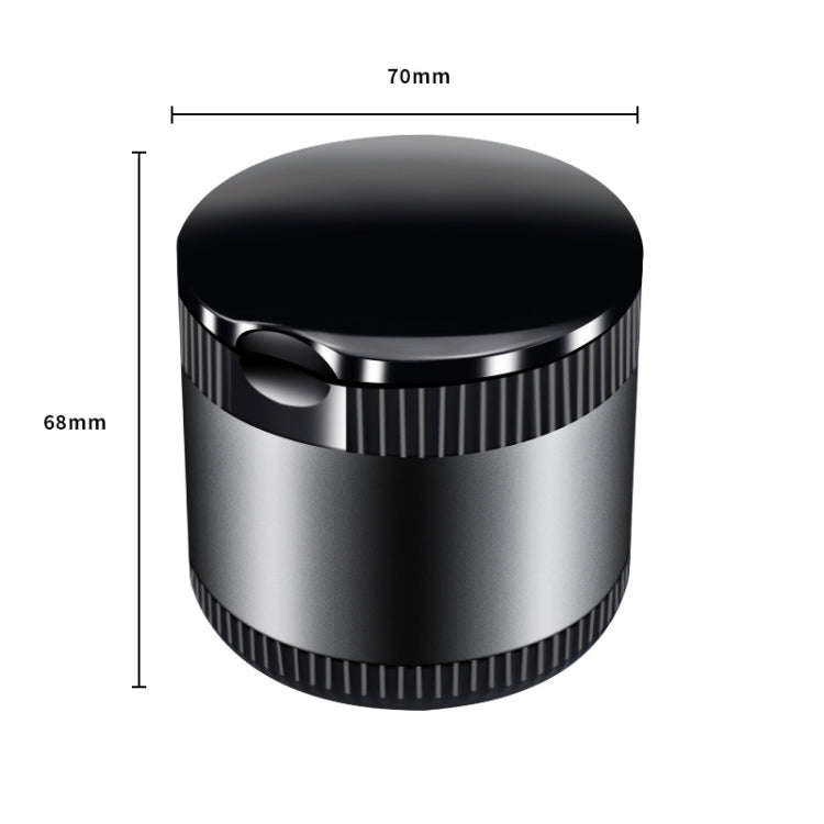 Car Ashtray With LED Ambient Light(Black)