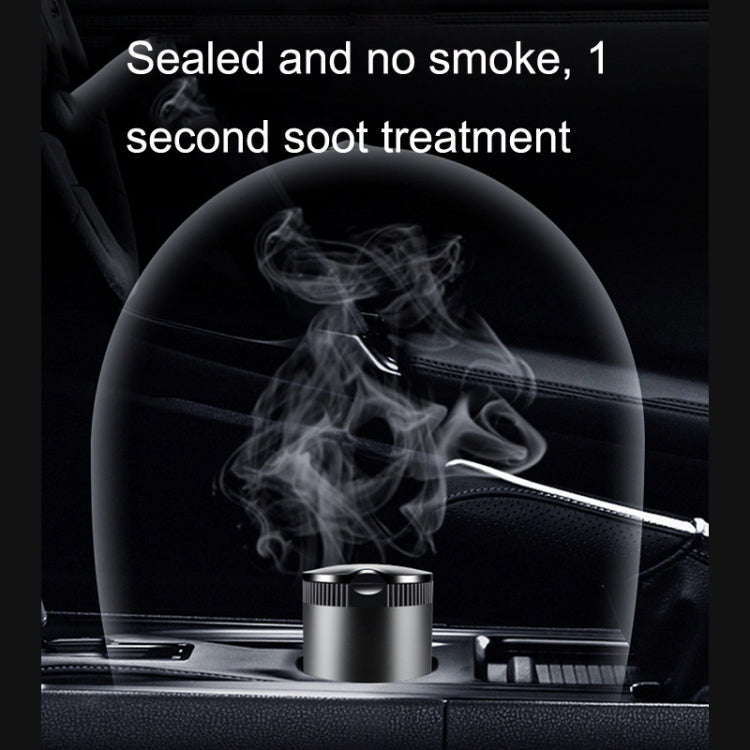 Car Ashtray With LED Ambient Light(Black)