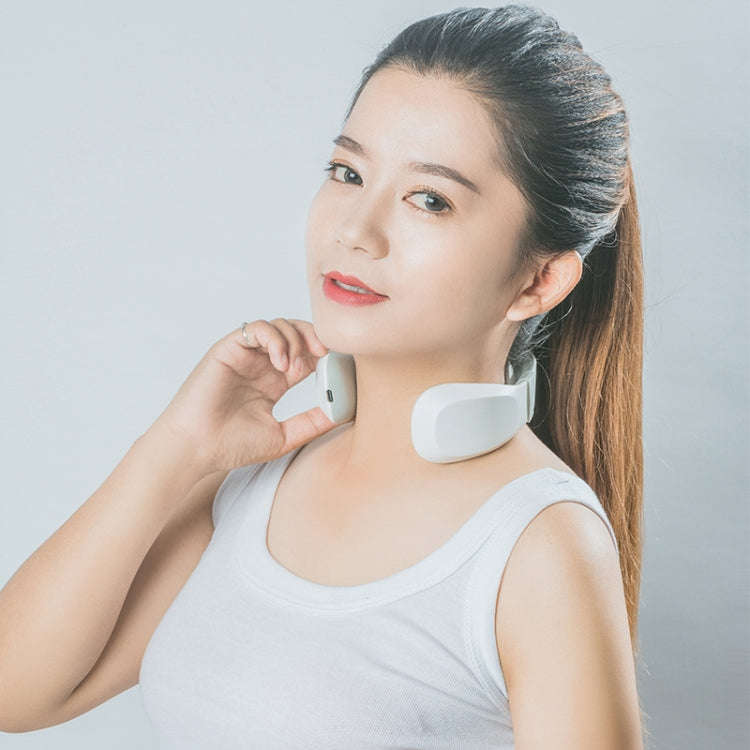 Smart Charging Neck Pulse Cervical Massager, Specification: English(White)