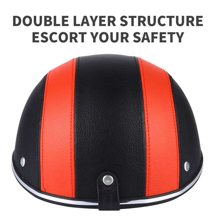 BSDDP A0322 Summer Half Helmet Lightweight Safety Helmet(Red)