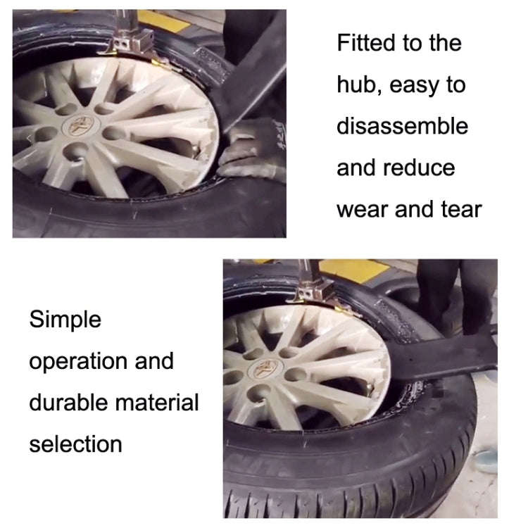 2pcs Flat Tire Labor-Saving Beading Rod(Black)