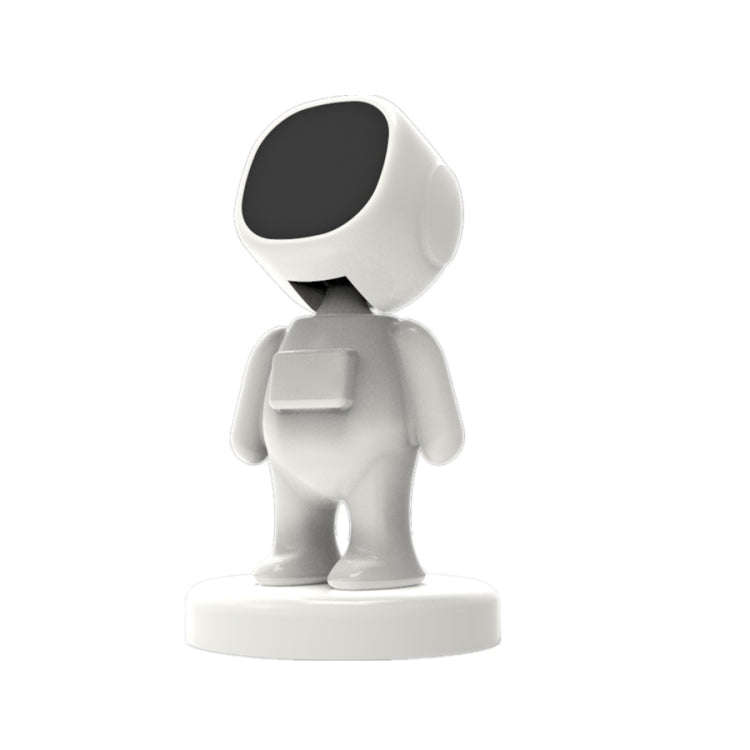 TOPFREE Astronaut Car Bracket Magnetic Adhesive Paste Navigation Car Phone Bracket(White)