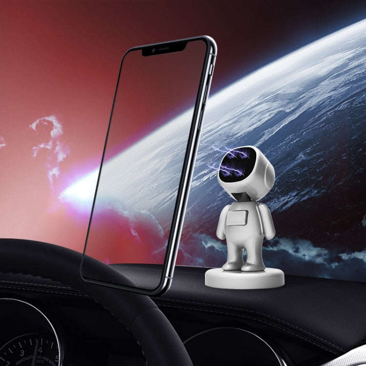 TOPFREE Astronaut Car Bracket Magnetic Adhesive Paste Navigation Car Phone Bracket(Black)