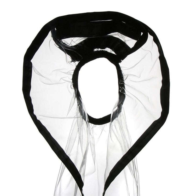 Household Hair Salon Hooded Oil-Dyed Shampoo Shawl(Black)
