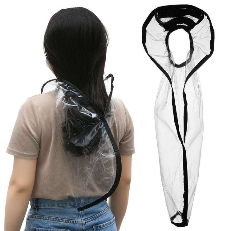 Household Hair Salon Hooded Oil-Dyed Shampoo Shawl(Black)