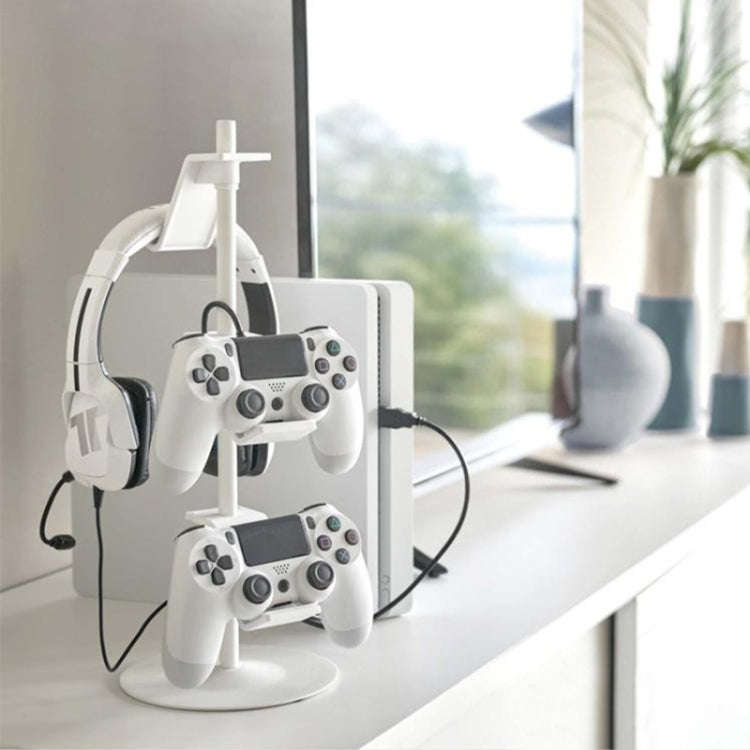 Gamepad Storage Rack Desktop Headphone Storage Rack, Color: 4 Floors Black