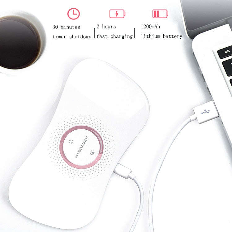 Electric Heating Uterus Warming Belt, Specification: English(White)