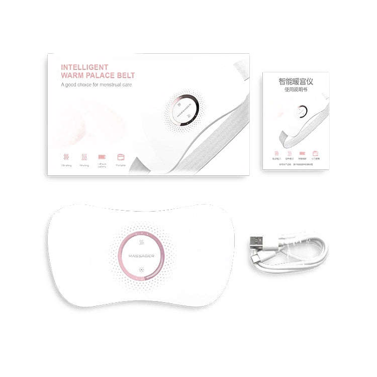 Electric Heating Uterus Warming Belt, Specification: English(White)