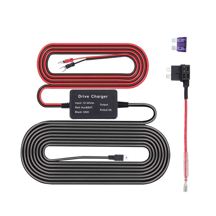 C301 12V to 5V Car ACC Takes Electricity Buck Cables, Model: MINI Straight Buck Cable + 1 x Take ...