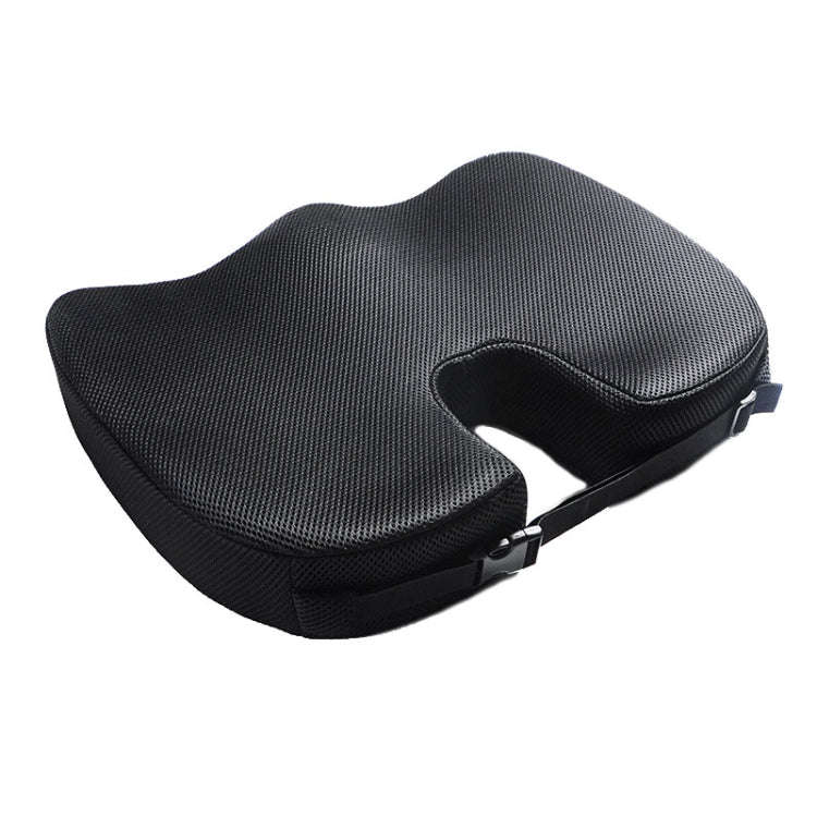 QFC-023 U-shaped Slow Rebound Memory Foam Car Seat Cushion(Black)