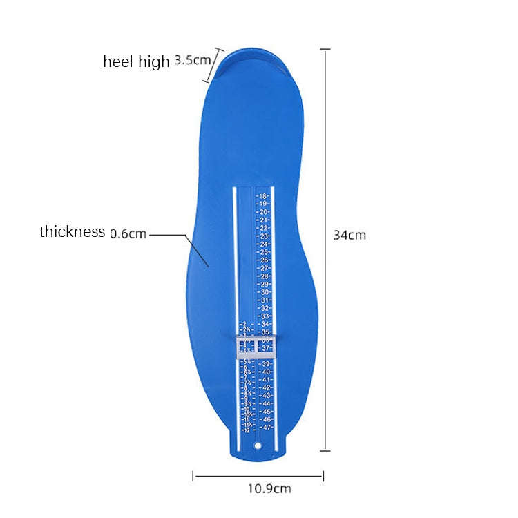 Adult Foot Gauge Universal Measuring Instrument(Blue)